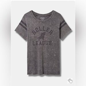 Super Soft Slub Varsity Stripe Tee retro vintage 90s 80s y2k Size 4 26/28